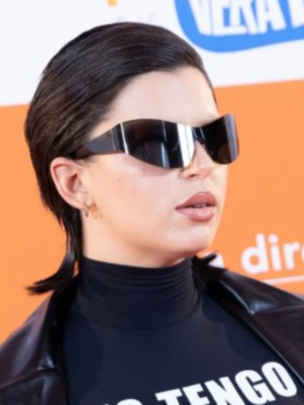 Balenciaga BB0257S 002 Women Cat Eye Rimless Sunglasses - Clear - Picture 2 of 10